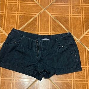 Women's Black Denim Shorts
